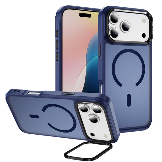 For Iphone 18 Pro Max Case with Camera Stand Magnetic Slim Translucent Matte Phone Case for iPhone 17 Pro Max