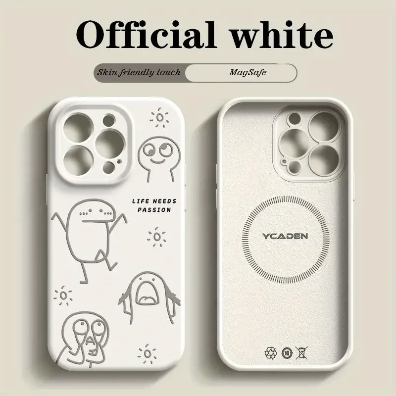Customized 2025 New TPU Phone Case for iPhone 17/16/15/XR Pro Max... Matte Perforated Shock Resistant Cartoon Pattern Accessory