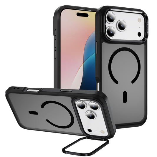For Iphone 18 Pro Max Case with Camera Stand Magnetic Slim Translucent Matte Phone Case for iPhone 17 Pro Max