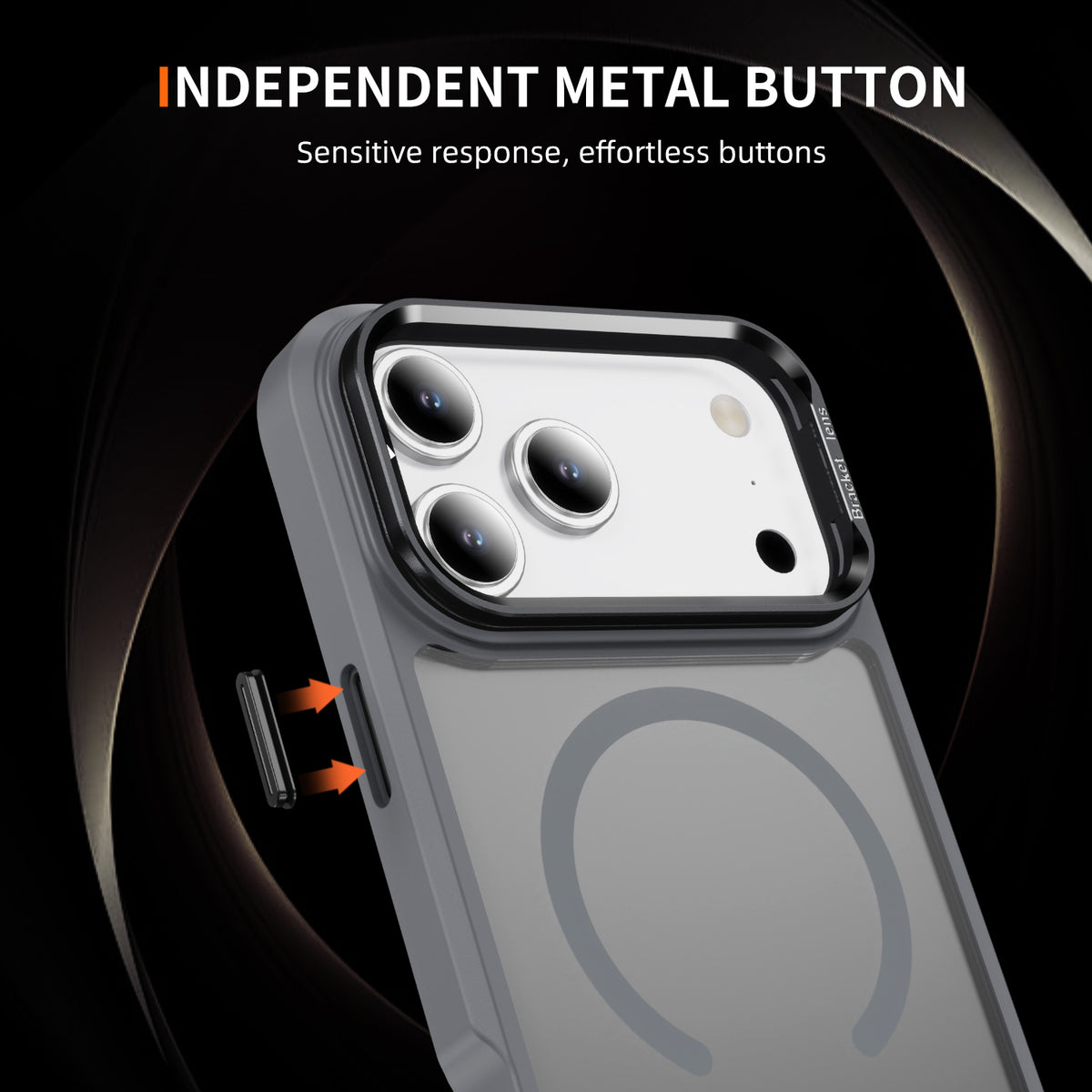 For Iphone 18 Pro Max Case with Camera Stand Magnetic Slim Translucent Matte Phone Case for iPhone 17 Pro Max