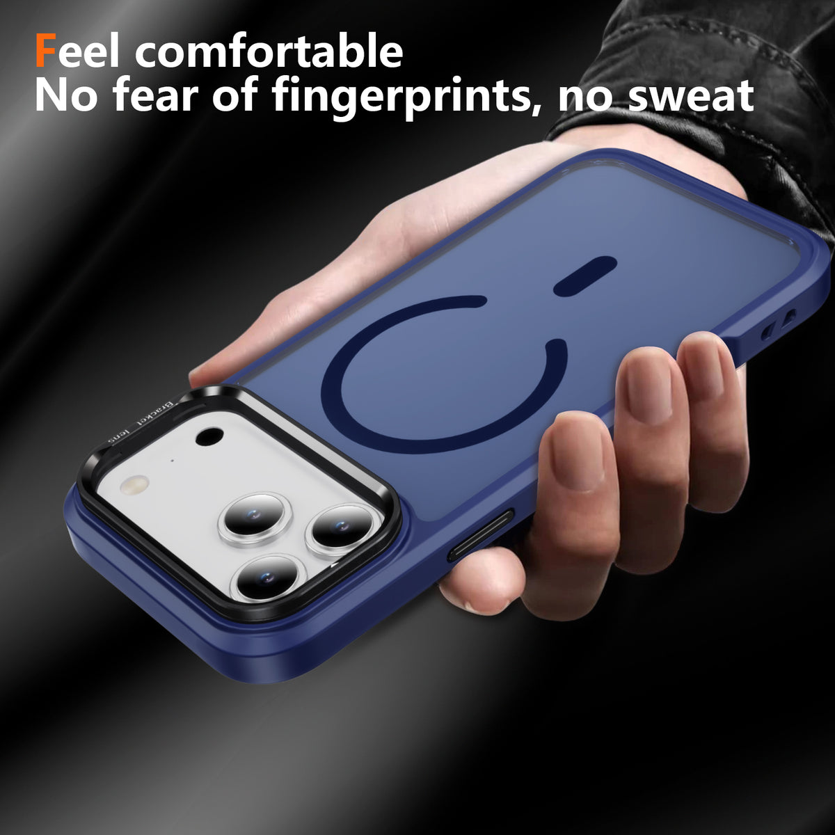 For Iphone 18 Pro Max Case with Camera Stand Magnetic Slim Translucent Matte Phone Case for iPhone 17 Pro Max