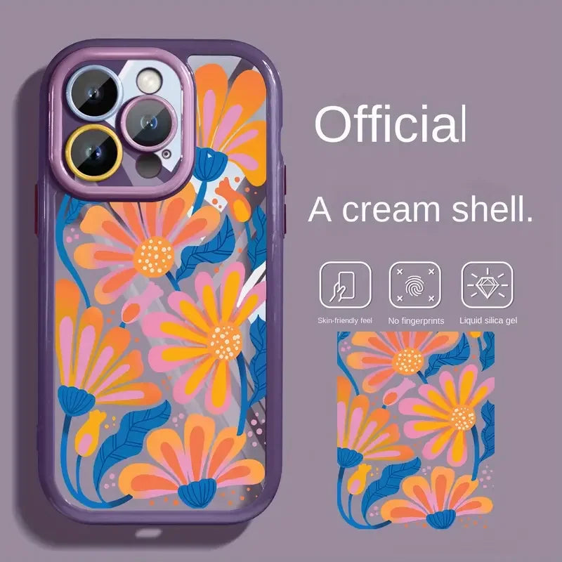 Customized 2025 New TPU Phone Case for iPhone 17/16/15/XR Pro Max... Matte Perforated Shock Resistant Cartoon Pattern Accessory