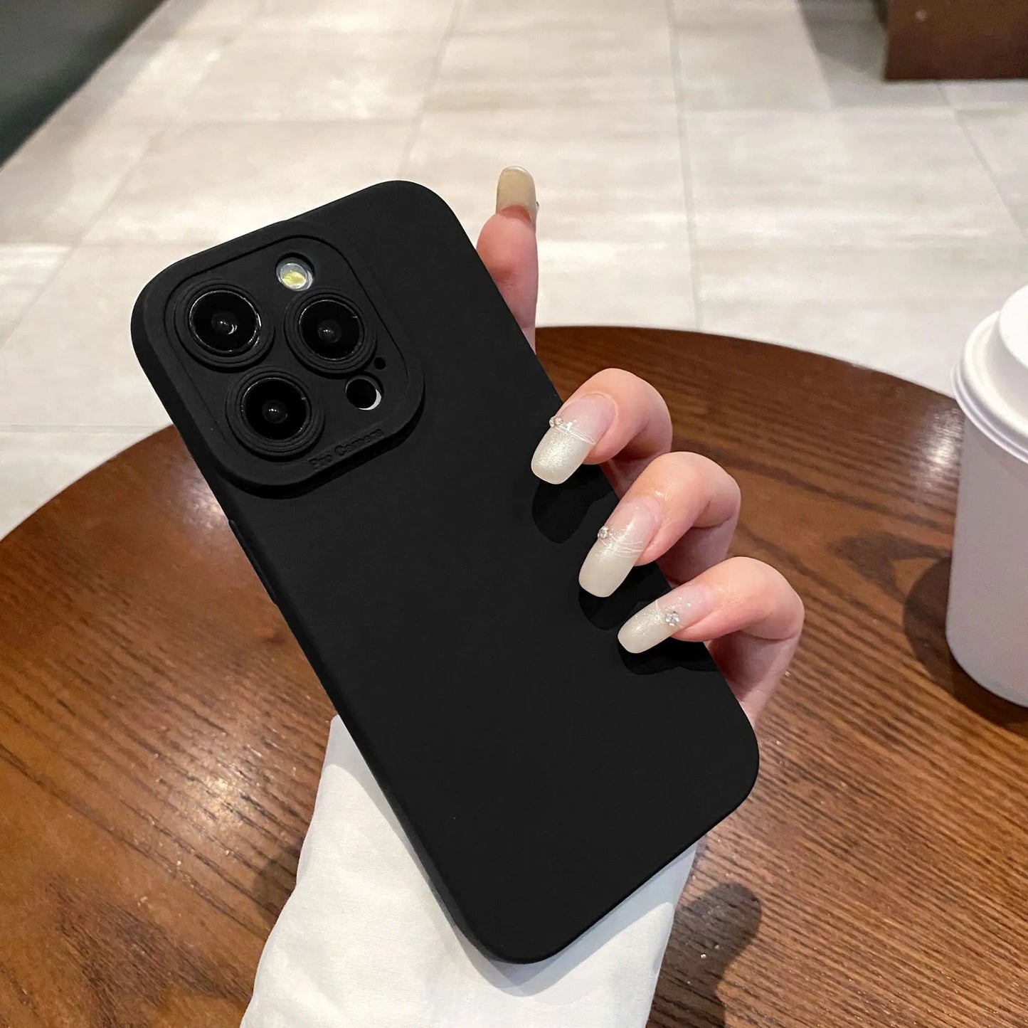2025 Customizable Cartoon Pattern TPU Soft Silicone Mobile Phone Case for iPhone 17/16/15 Pro Max Fine Hole Matte Ins Covers