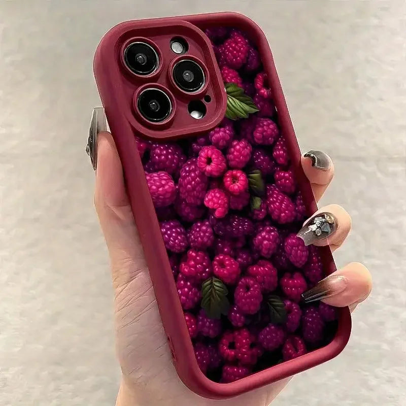 2025 Customized Cream Wave Style TPU Mobile Phone Case for iPhone 17/16/15 Fine Hole & Ins Style Plus Model Phone Accessories