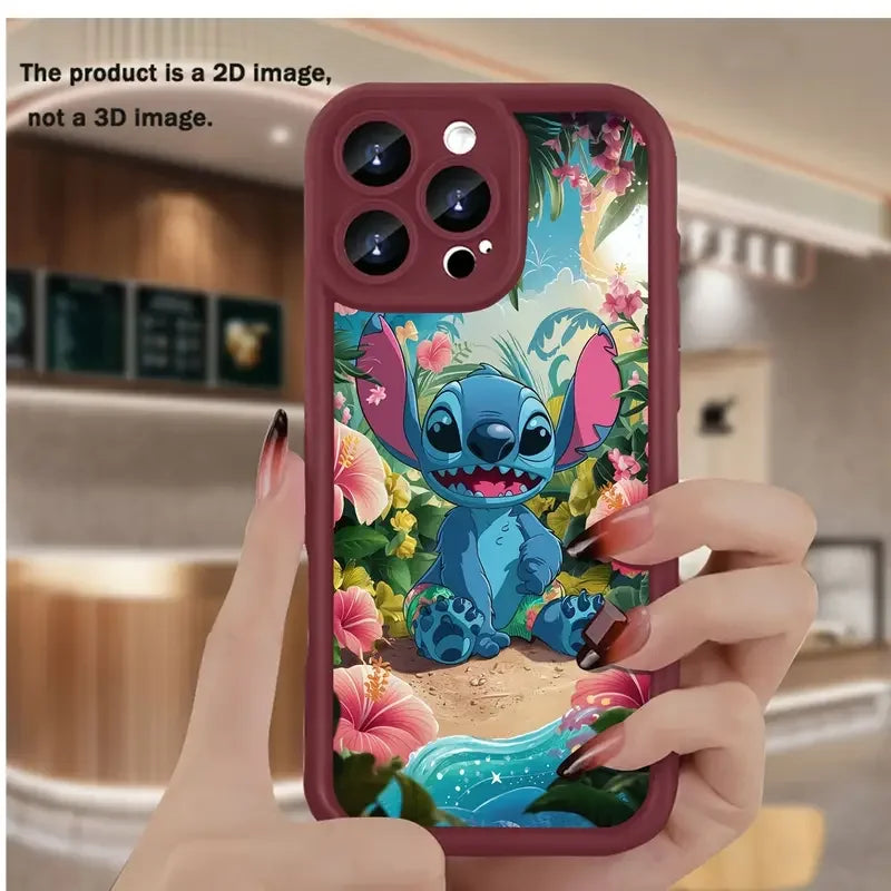 Customized 2025 New TPU Phone Case for iPhone 17/16/15/XR Pro Max... Matte Perforated Shock Resistant Cartoon Pattern Accessory