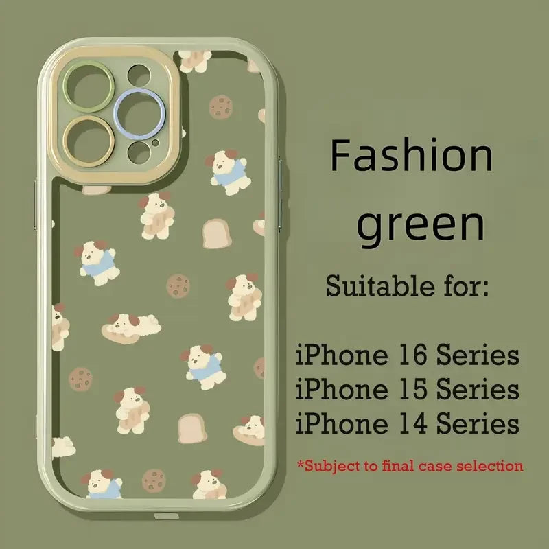 Customized 2025 New TPU Phone Case for iPhone 17/16/15/XR Pro Max... Matte Perforated Shock Resistant Cartoon Pattern Accessory