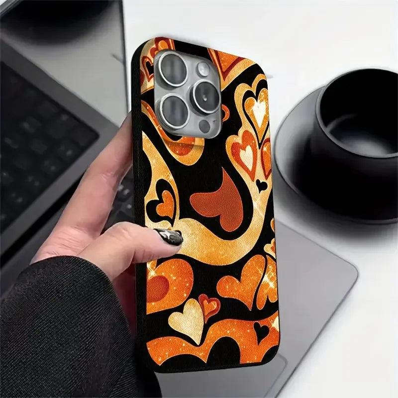 2025 Customized Cream Wave Style TPU Mobile Phone Case for iPhone 17/16/15 Fine Hole & Ins Style Plus Model Phone Accessories