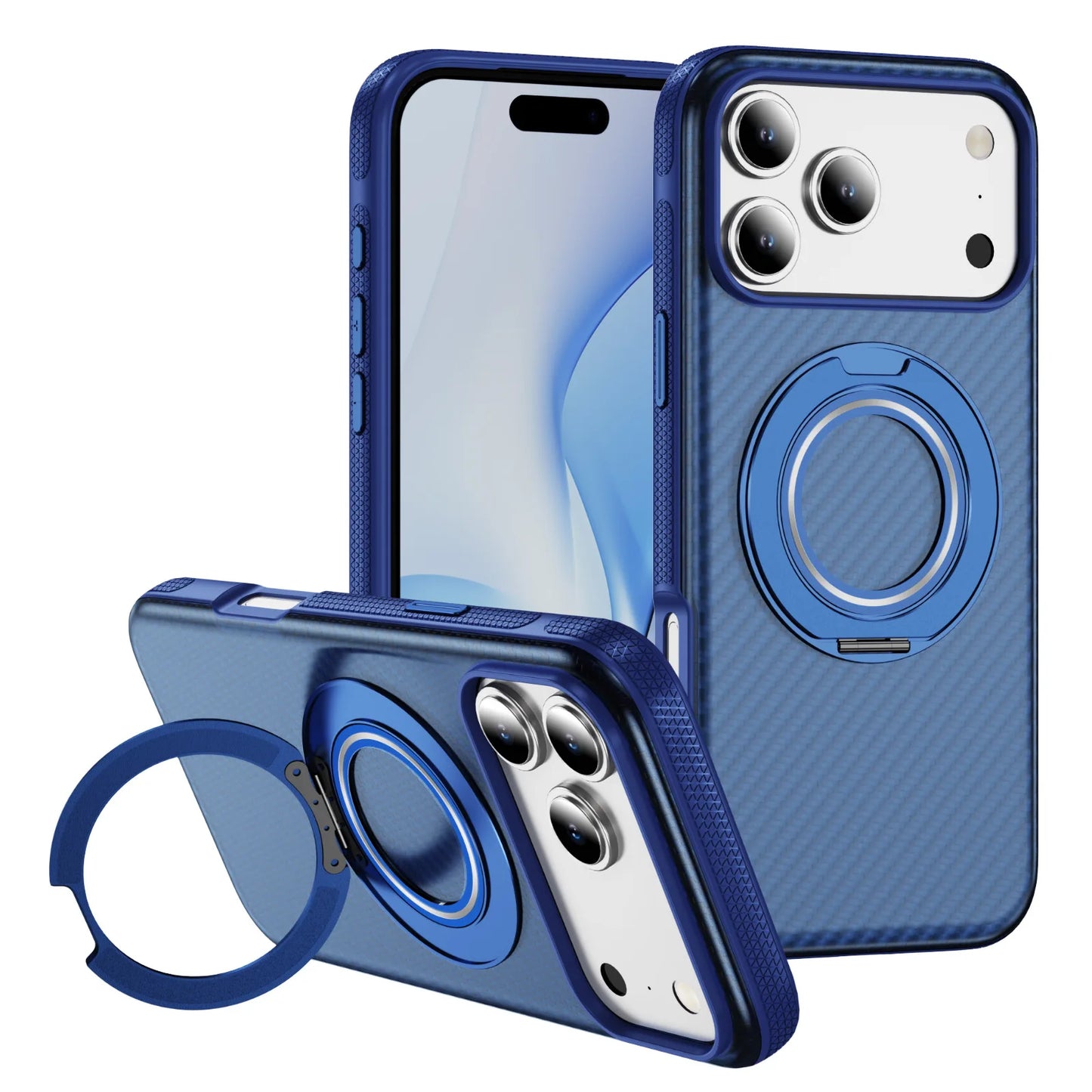 Minimalist Purple UV Painted Cartoon Character Design Magnetic Frosted TPU Shockproof Waterproof Mobile Phone Case for iPhone 17