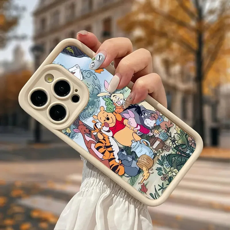 Minimalist Purple UV Painted Cartoon Character Design Magnetic Frosted TPU Shockproof Waterproof Mobile Phone Case for iPhone 17