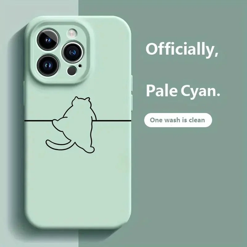 Minimalist Purple UV Painted Cartoon Character Design Magnetic Frosted TPU Shockproof Waterproof Mobile Phone Case for iPhone 17