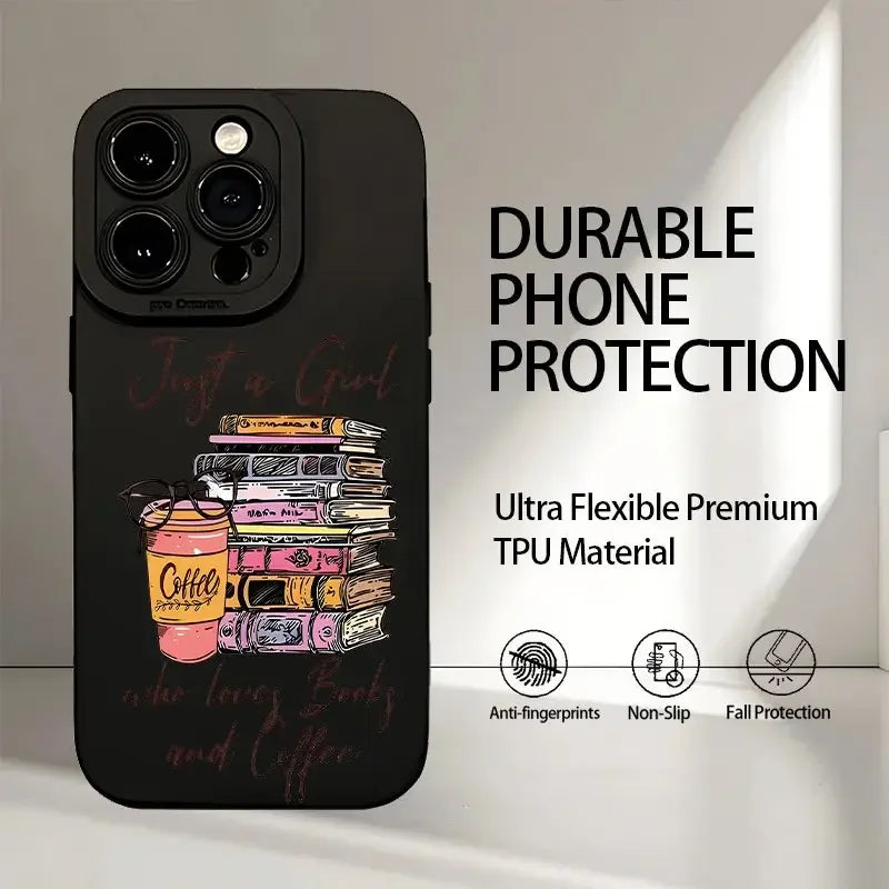 Customized 2025 New TPU Phone Case for iPhone 17/16/15/XR Pro Max... Matte Perforated Shock Resistant Cartoon Pattern Accessory